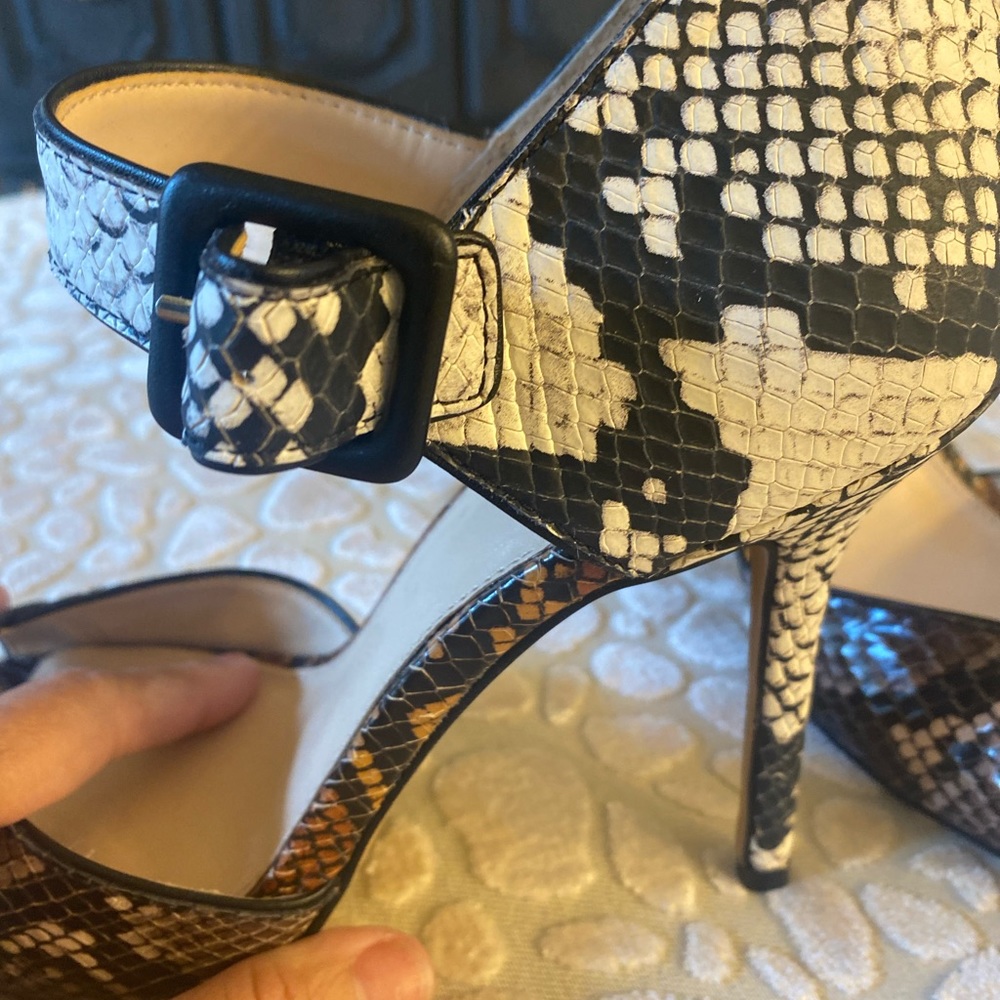 Snakeskin Stiletto Heels